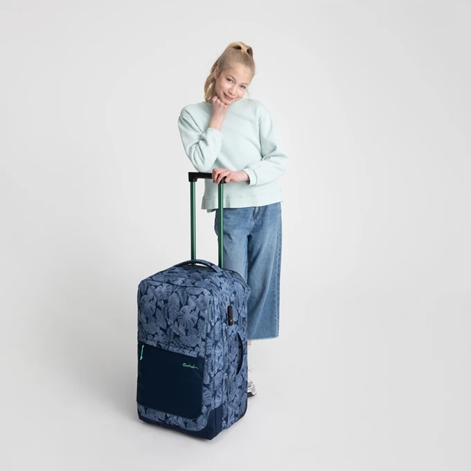 Satch Flow M Check-In Trolley Tropic Blue 4 Satch Flow M Check-In Trolley Tropic Blue - Afbeelding 2
