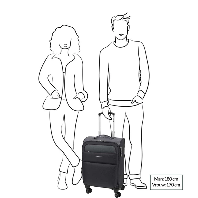 Gabol Cloud Cabin Trolley 55 Black 4 Gabol Cloud Cabin Trolley 55 Black - Afbeelding 2