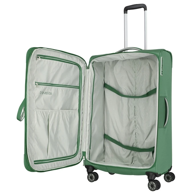 Travelite Miigo 4 Wheel Trolley L Expandable Green 8 Travelite Miigo 4 Wheel Trolley L Expandable Green - Afbeelding 6