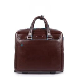 Piquadro Black Square Briefcase With Wheels Brown -Diverse Tassen image 10818