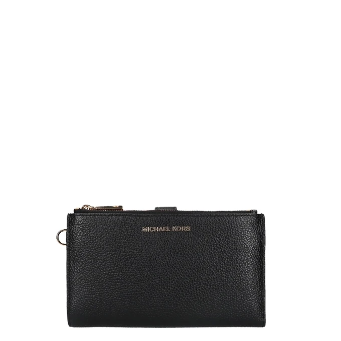 Michael Kors Jet Set Double Zip Wristlet Black 3 Michael Kors Jet Set Double Zip Wristlet Black