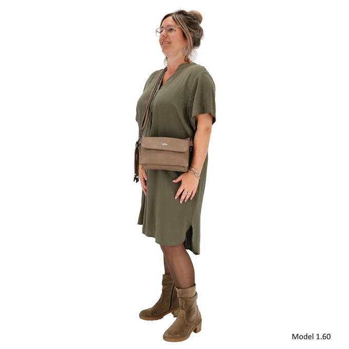 Charm London Tottenham Schoudertas II Taupe 4 Charm London Tottenham Schoudertas II Taupe - Afbeelding 2