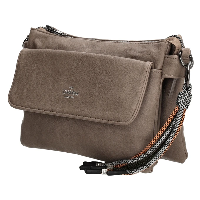 Charm London Tottenham Schoudertas II Taupe 6 Charm London Tottenham Schoudertas II Taupe - Afbeelding 4