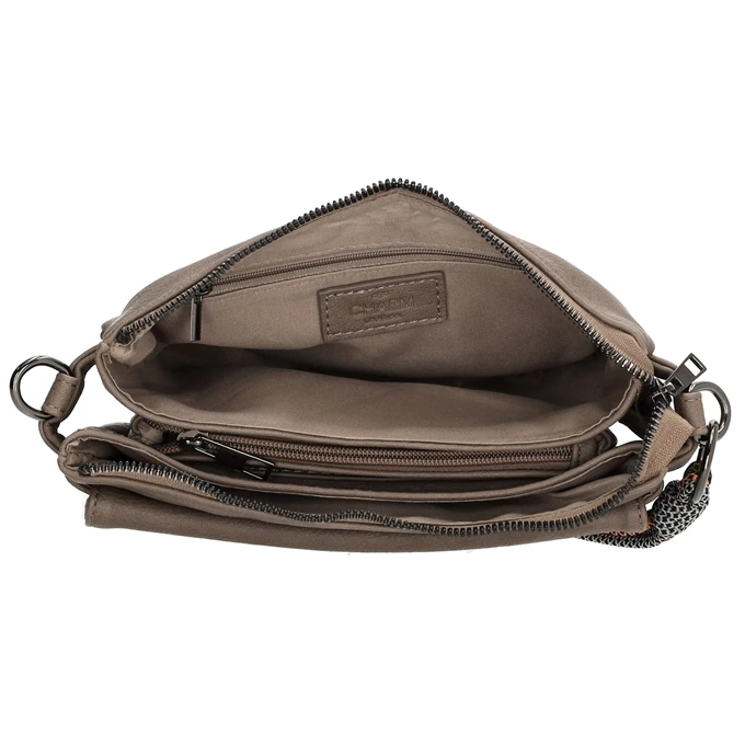 Charm London Tottenham Schoudertas II Taupe 7 Charm London Tottenham Schoudertas II Taupe - Afbeelding 5