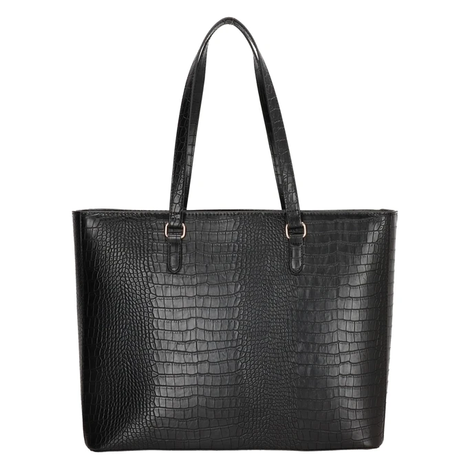Charm London Midwood Shopper 15.6 Inch Laptopvak Black Croco 6 Charm London Midwood Shopper 15.6 Inch Laptopvak Black Croco - Afbeelding 4