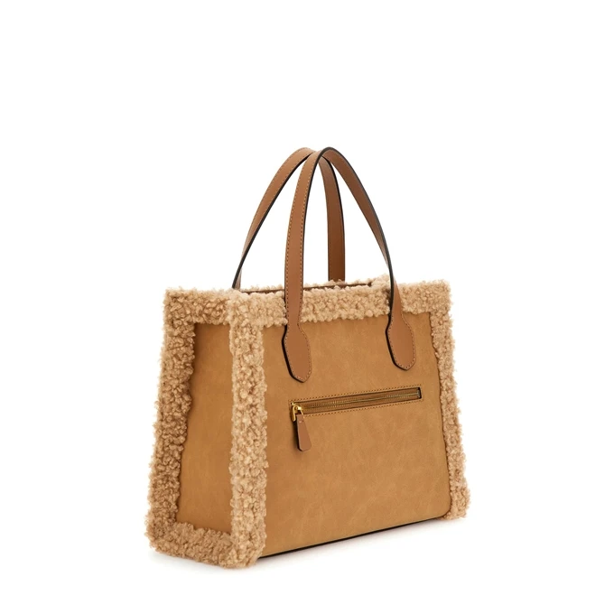 Guess Silvana 2 Compartment Tote Cognac 4 Guess Silvana 2 Compartment Tote Cognac - Afbeelding 2