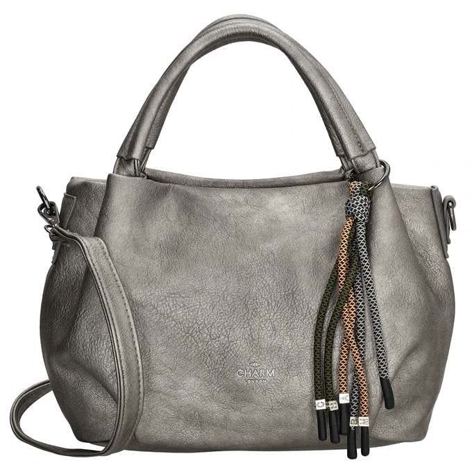 Charm London Tottenham Handtas Pewter 3 Charm London Tottenham Handtas Pewter