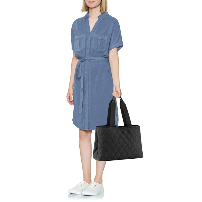 Reisenthel Shopping Classic Shopper L Rhombus Black 4 Reisenthel Shopping Classic Shopper L Rhombus Black - Afbeelding 2