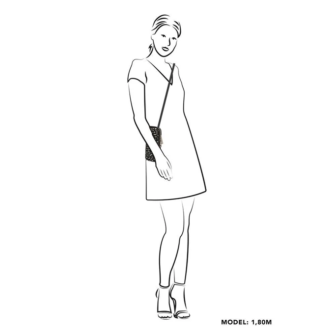 Charm London Elisa Telefoontasje Zwart Wit 4 Charm London Elisa Telefoontasje Zwart Wit - Afbeelding 2