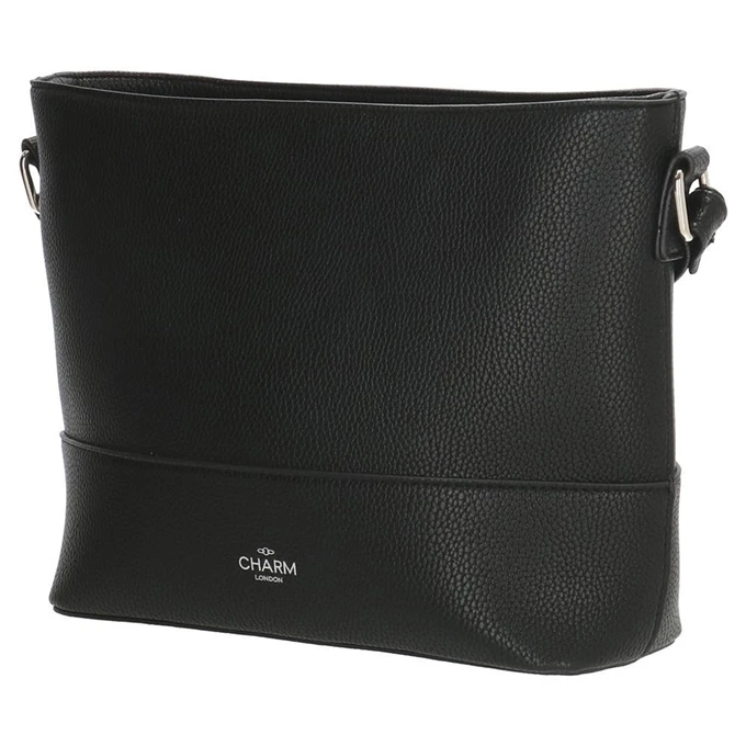 Charm London Stratford Schoudertas Zwart 4 Charm London Stratford Schoudertas Zwart - Afbeelding 2