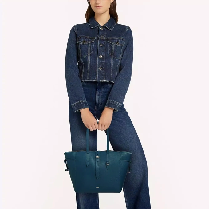 Furla Net Tote M Blu Jay 4 Furla Net Tote M Blu Jay - Afbeelding 2