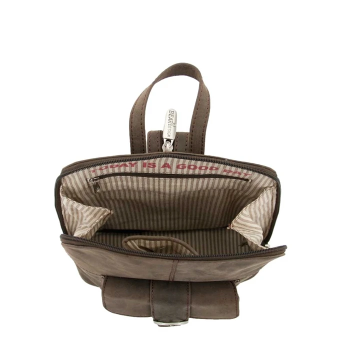 Bear Design Dark Nature Rugtas Brown 6 Bear Design Dark Nature Rugtas Brown - Afbeelding 4