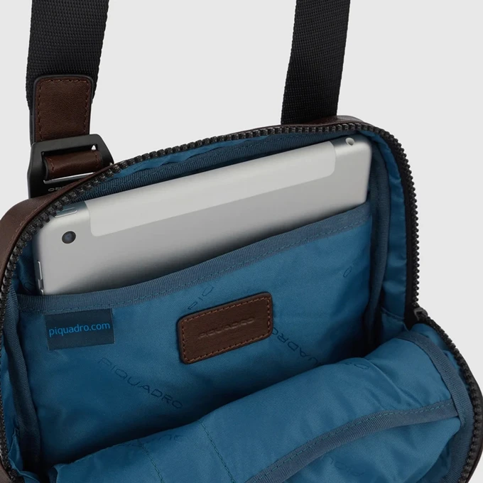 Piquadro Harper IPad Crossbody Bag Blue 6 Piquadro Harper IPad Crossbody Bag Blue - Afbeelding 4