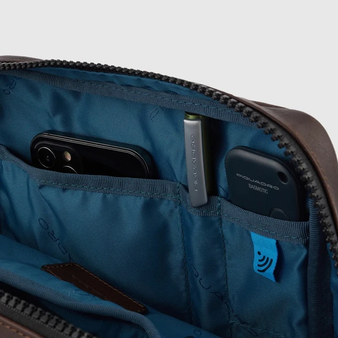 Piquadro Harper IPad Crossbody Bag Blue 7 Piquadro Harper IPad Crossbody Bag Blue - Afbeelding 5