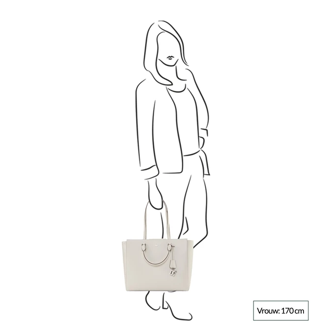 DKNY Paige Book Tote Pebble 4 DKNY Paige Book Tote Pebble - Afbeelding 2