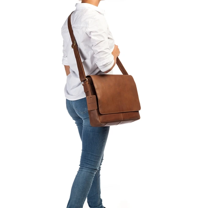 Burkely Vintage Juul Messenger Bag Cognac 4 Burkely Vintage Juul Messenger Bag Cognac - Afbeelding 2
