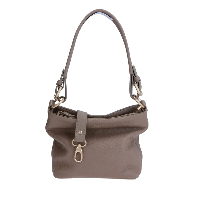 LouLou Essentiels Royal Nappa Shoulderbag Taupe 5 LouLou Essentiels Royal Nappa Shoulderbag Taupe - Afbeelding 3
