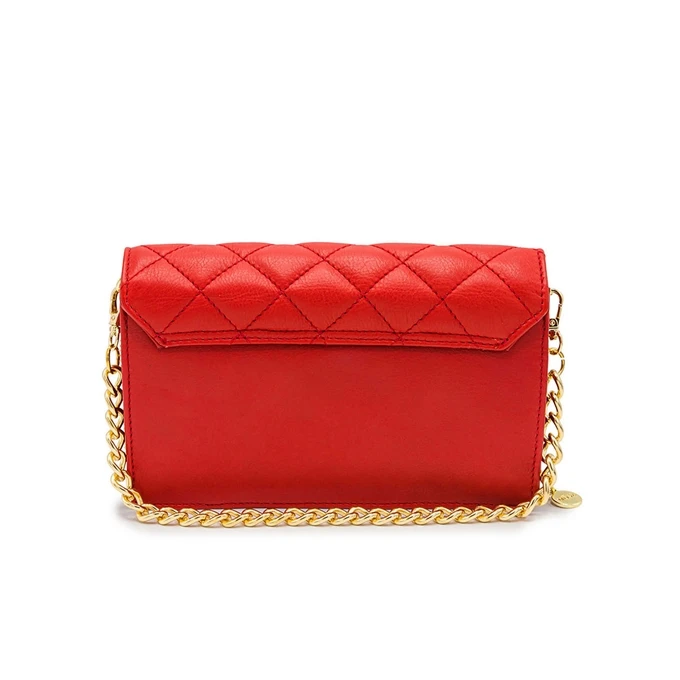 MÔSZ Kris Crossbody Phonebag Quilted Red 7 MÔSZ Kris Crossbody Phonebag Quilted Red - Afbeelding 5