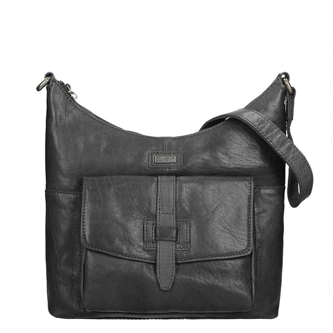 Spikes & Sparrow Bronco Dames Casual Schoudertas Black 3 Spikes & Sparrow Bronco Dames Casual Schoudertas Black