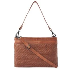 DR Amsterdam Tampa Braided Hand / Schoudertas IIII Camel