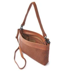 DR Amsterdam Tampa Braided Hand / Schoudertas IIII Camel -Diverse Tassen image 11740