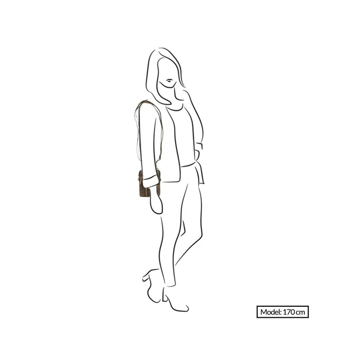 Bear Design Dark Nature Schoudertas XS Brown 4 Bear Design Dark Nature Schoudertas XS Brown - Afbeelding 2