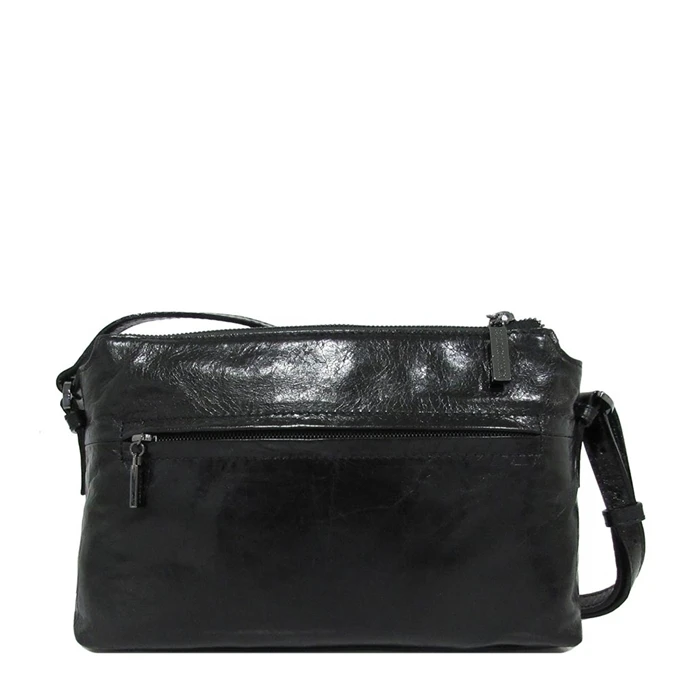 Claudio Ferrici Pelle Vecchia Crossbag Black 4 Claudio Ferrici Pelle Vecchia Crossbag Black - Afbeelding 2