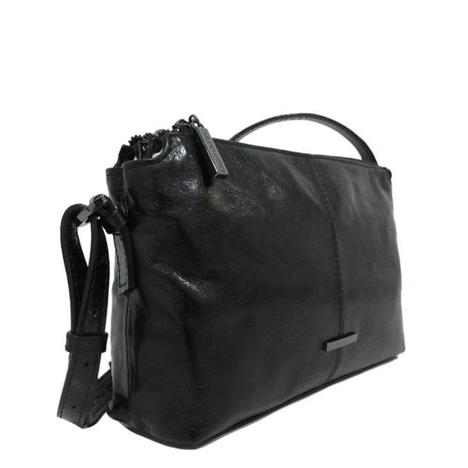 Claudio Ferrici Pelle Vecchia Crossbag Black 5 Claudio Ferrici Pelle Vecchia Crossbag Black - Afbeelding 3