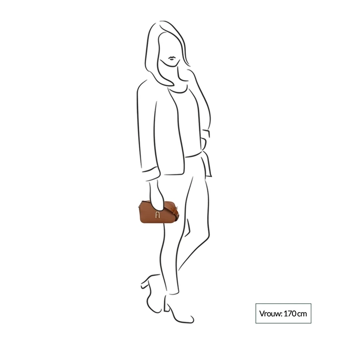 Furla Primula Mini Crossbody Cognac 4 Furla Primula Mini Crossbody Cognac - Afbeelding 2