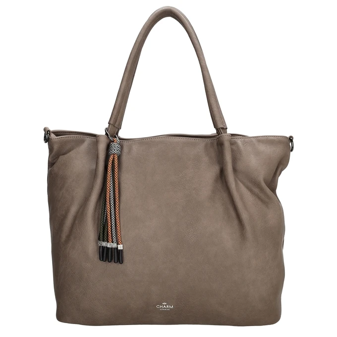 Charm London Tottenham Shopper II Taupe 7 Charm London Tottenham Shopper II Taupe - Afbeelding 5