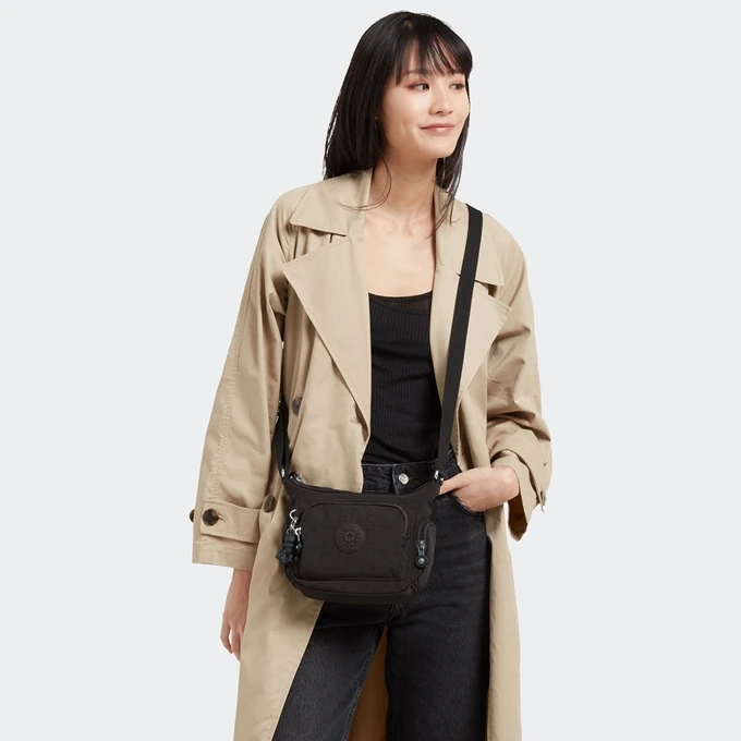 Kipling Gabbie Mini Nostalgic Brown 4 Kipling Gabbie Mini Nostalgic Brown - Afbeelding 2