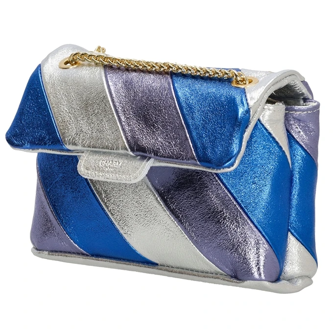 Charm London Elise Schoudertas Blauw 5 Charm London Elise Schoudertas Blauw - Afbeelding 3