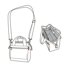 Reisenthel Travelling Allrounder Cross Twist Blue -Diverse Tassen image 11956