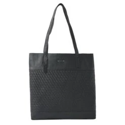 DR Amsterdam Tampa Braided Shopper Black