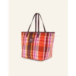 Oilily Sia Shopper Check Bach Chocolate -Diverse Tassen image 12264
