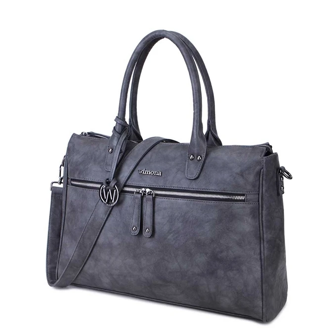 Wimona Fabiana-Two Dames Laptoptas Grey 5 Wimona Fabiana-Two Dames Laptoptas Grey - Afbeelding 3