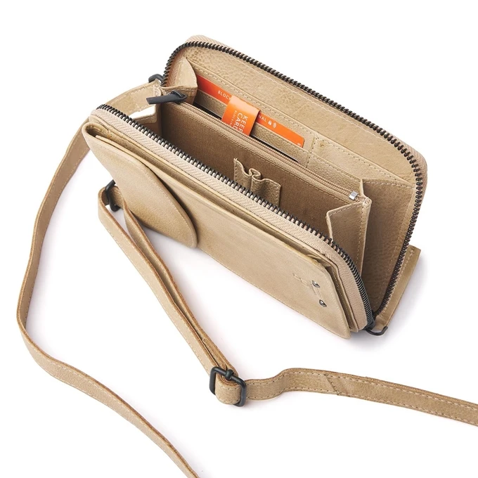 DR Amsterdam Tampa Schoudertas / Portemonnee Beige 5 DR Amsterdam Tampa Schoudertas / Portemonnee Beige - Afbeelding 3