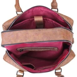 Wimona Luciana Dames Laptoptas Cognac -Diverse Tassen image 12442