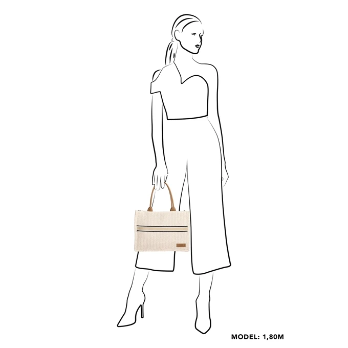 Zebra Trends Natural Bags Schoudertas Licht Natuur 4 Zebra Trends Natural Bags Schoudertas Licht Natuur - Afbeelding 2