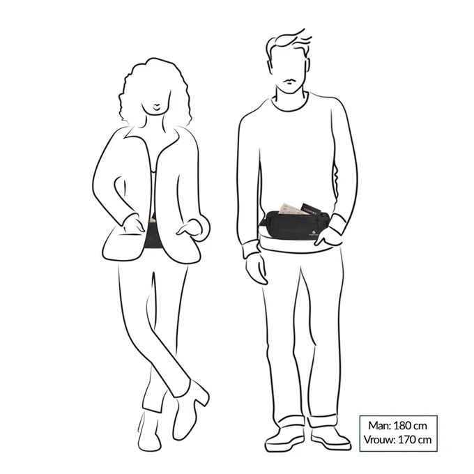 Eagle Creek Necessities Silk Undercover Money Belt Black 4 Eagle Creek Necessities Silk Undercover Money Belt Black - Afbeelding 2