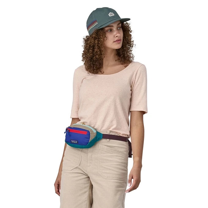 Patagonia Ultralight Black Hole Mini Hip Pack Patchwork Belay Blue 4 Patagonia Ultralight Black Hole Mini Hip Pack Patchwork Belay Blue - Afbeelding 2