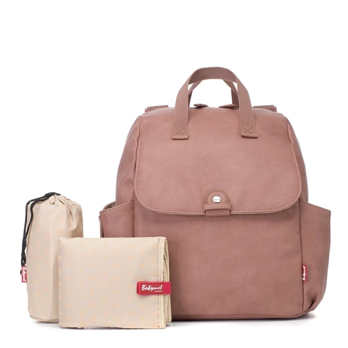Babymel Robyn Convertible Backpack Faux Leather Dusty Pink 5 Babymel Robyn Convertible Backpack Faux Leather Dusty Pink - Afbeelding 3