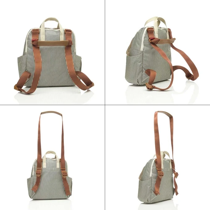 Babymel Robyn Convertible Backpack Navy Stripe 7 Babymel Robyn Convertible Backpack Navy Stripe - Afbeelding 5