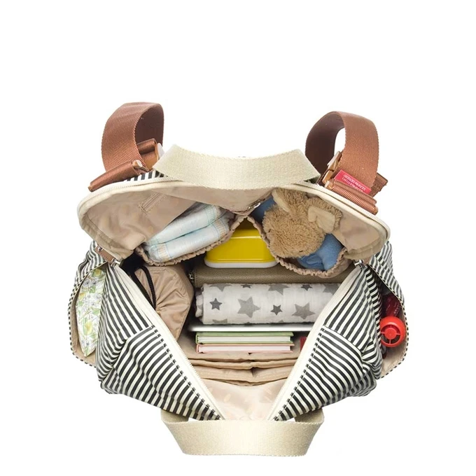 Babymel Robyn Convertible Backpack Navy Stripe 9 Babymel Robyn Convertible Backpack Navy Stripe - Afbeelding 7