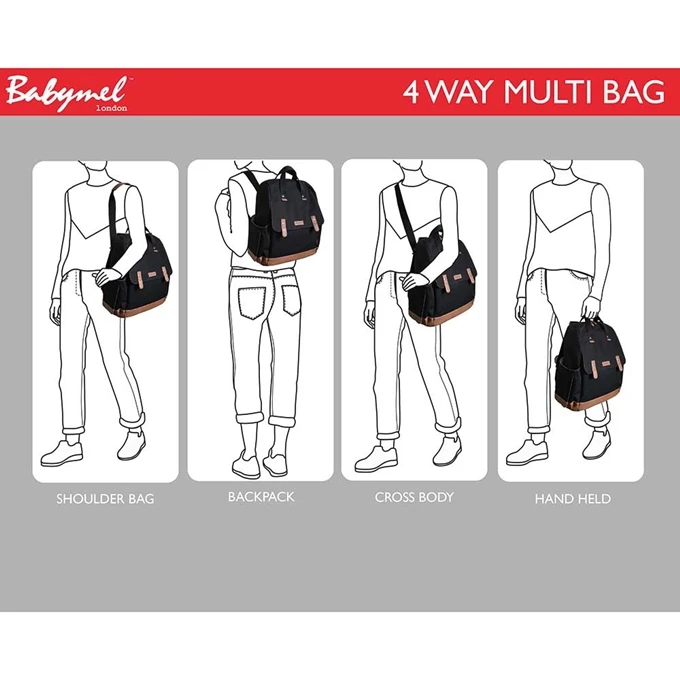 Babymel Robyn Convertible Backpack Navy Stripe 11 Babymel Robyn Convertible Backpack Navy Stripe - Afbeelding 9