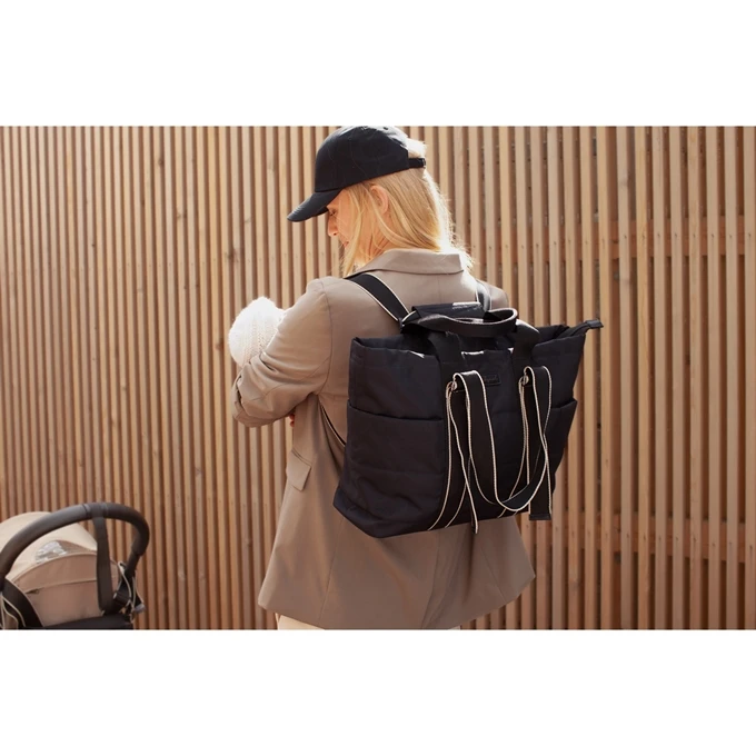 Babymel Sammi Eco Quilt Shopper Luiertas Black 4 Babymel Sammi Eco Quilt Shopper Luiertas Black - Afbeelding 2