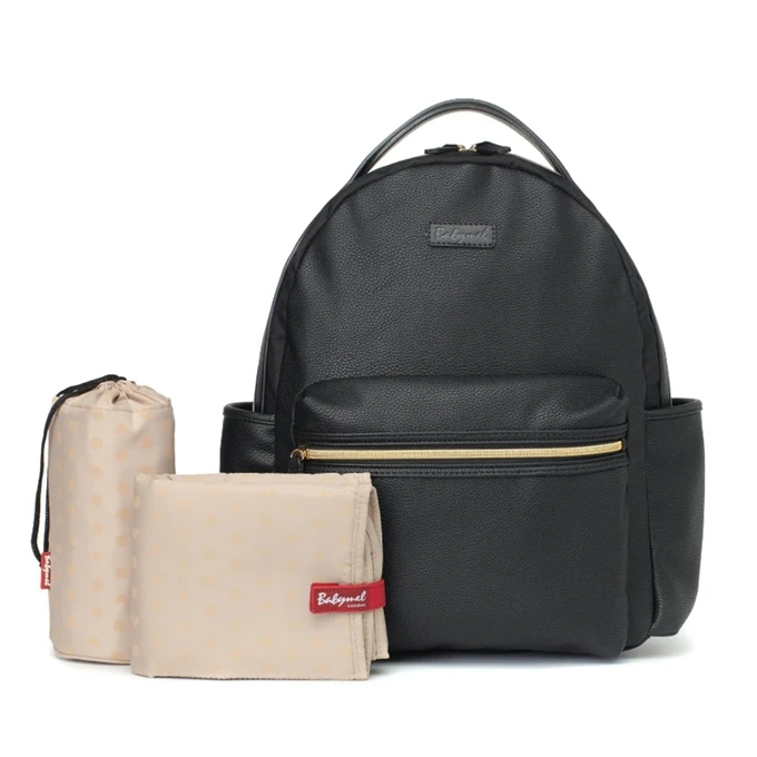 Babymel Lola Vegan Leather Black 5 Babymel Lola Vegan Leather Black - Afbeelding 3