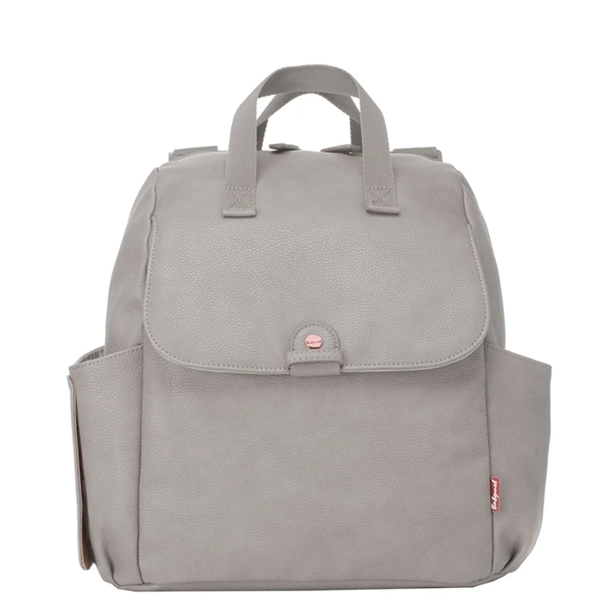 Babymel Robyn Convertible Backpack Faux Leather Pale Grey 3 Babymel Robyn Convertible Backpack Faux Leather Pale Grey