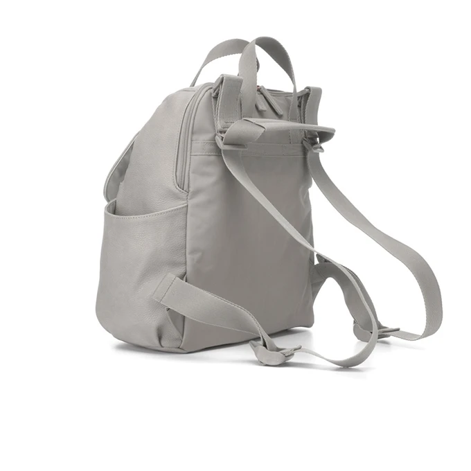 Babymel Robyn Convertible Backpack Faux Leather Pale Grey 5 Babymel Robyn Convertible Backpack Faux Leather Pale Grey - Afbeelding 3