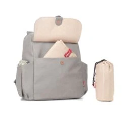 Babymel Robyn Convertible Backpack Faux Leather Pale Grey 16 Babymel Robyn Convertible Backpack Faux Leather Pale Grey -Diverse Tassen image 13792